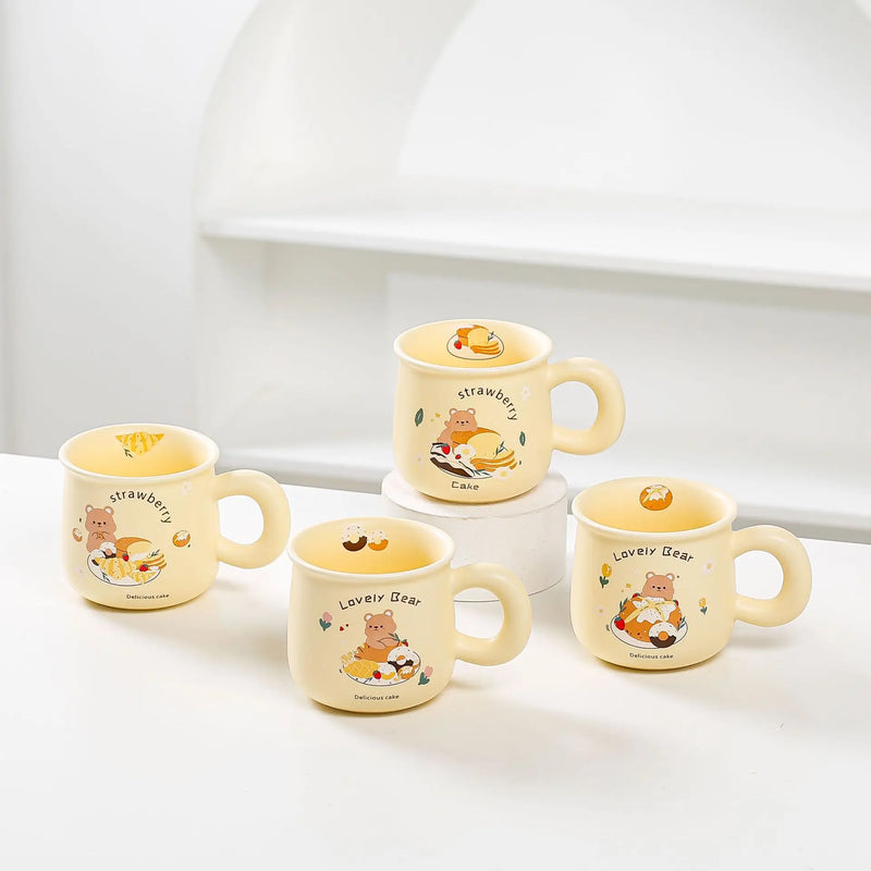 cute bear ceramic mug, view 9 - MRSLM