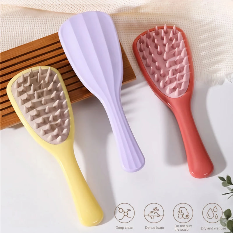 silicone shampoo brush, view 6 - MRSLM