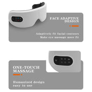 smart eye massager with heat and bluetooth, view 4 - MRSLM