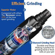 rechargeable led pet nail grinder, view 6 - MRSLM
