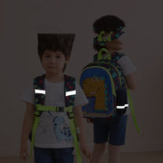 kids dinosaur kindergarten backpack, view 3 - MRSLM