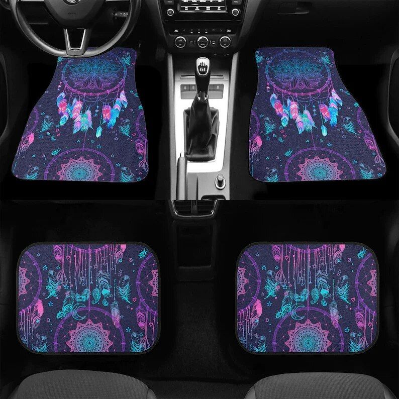 dreamcatcher car floor mats, view 3 - MRSLM