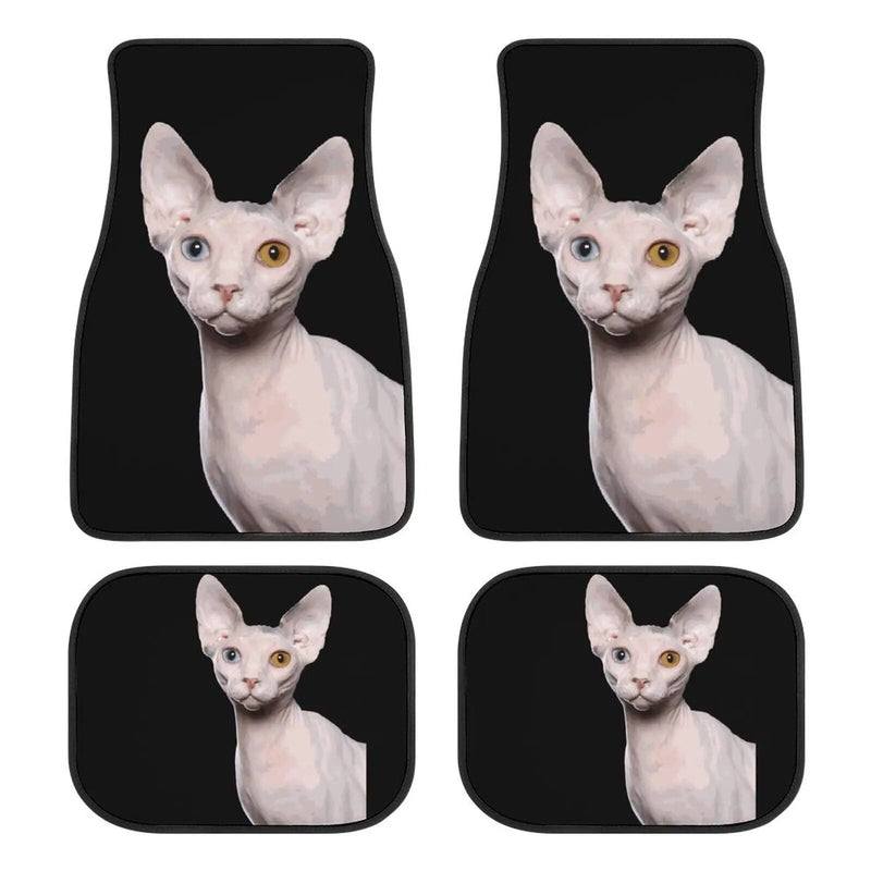 Sphynx cat print car floor mat set, view 7 - MRSLM