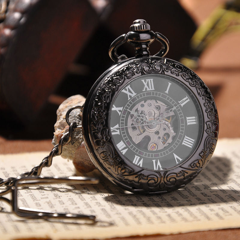 hanging chain skeleton mechanical watch - MRSLM