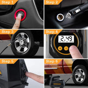 portable car tire inflator, view 4 - MRSLM