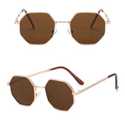 retro polygonal metal sunglasses, view 10 - MRSLM