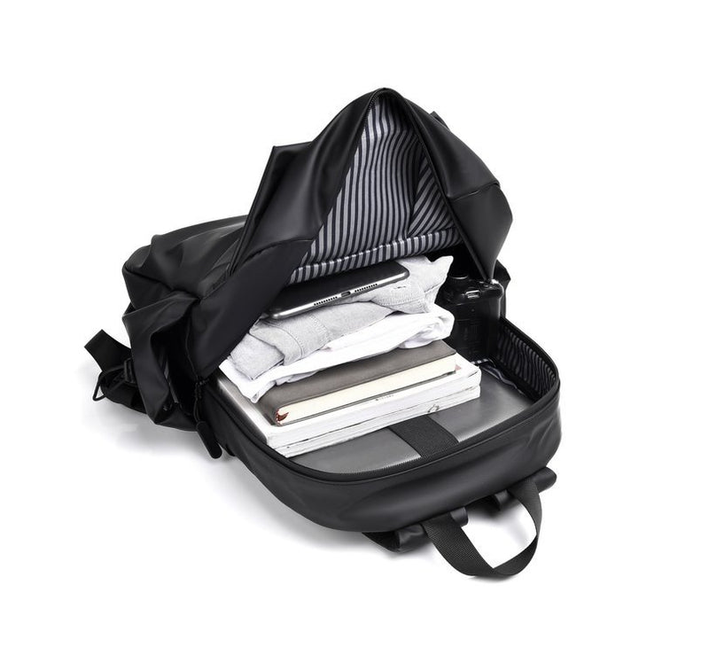 Men's PU leather business backpack, view 6 - MRSLM
