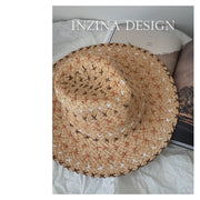 retro western straw hat, view 4 - MRSLM