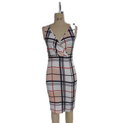 long sleeve printed dress, view 5 - MRSLM