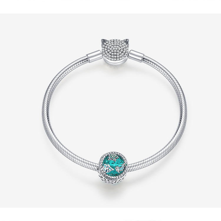 925 silver underwater world beaded bracelet, view 4 - MRSLM