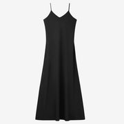 Ribbing wrap top and satin maxi dress set, view 5 - MRSLM