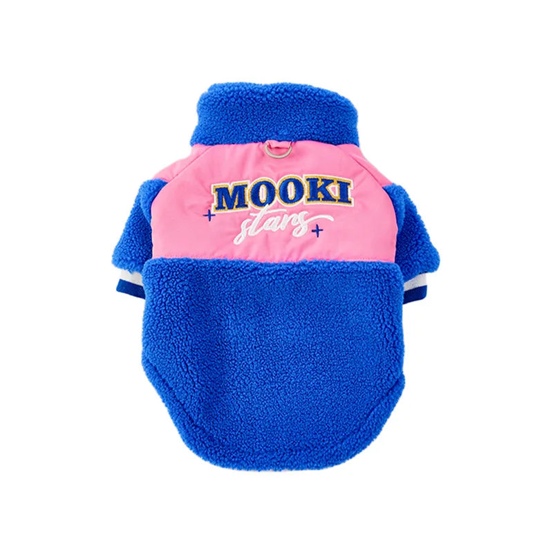 thick fleece dog jacket, view 6 - MRSLM