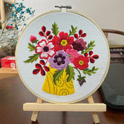 DIY floral embroidery kit, view 2 - MRSLM