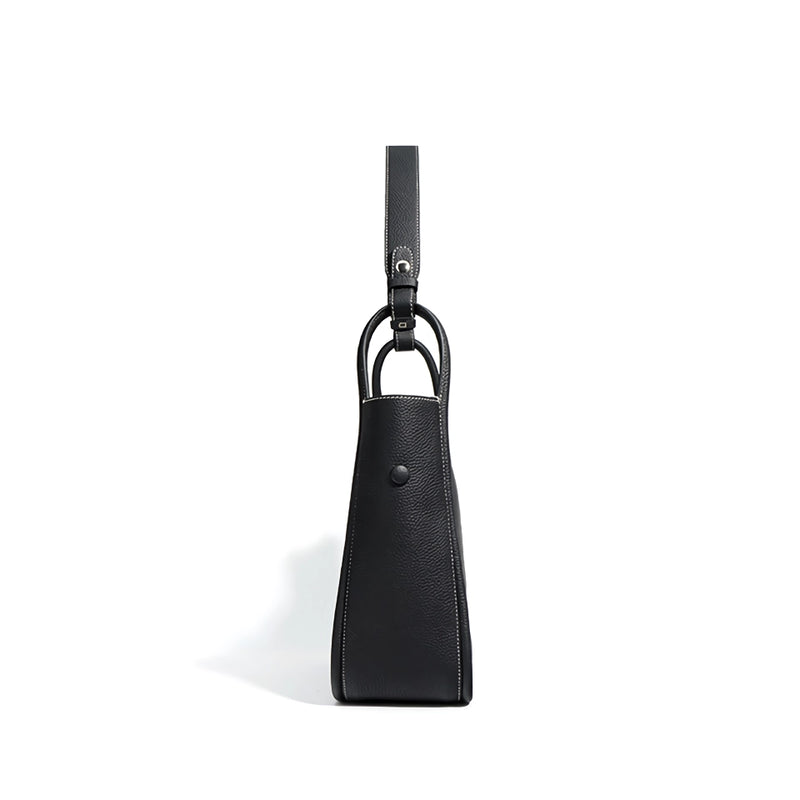 Genuine leather bucket bag, view 11 - MRSLM