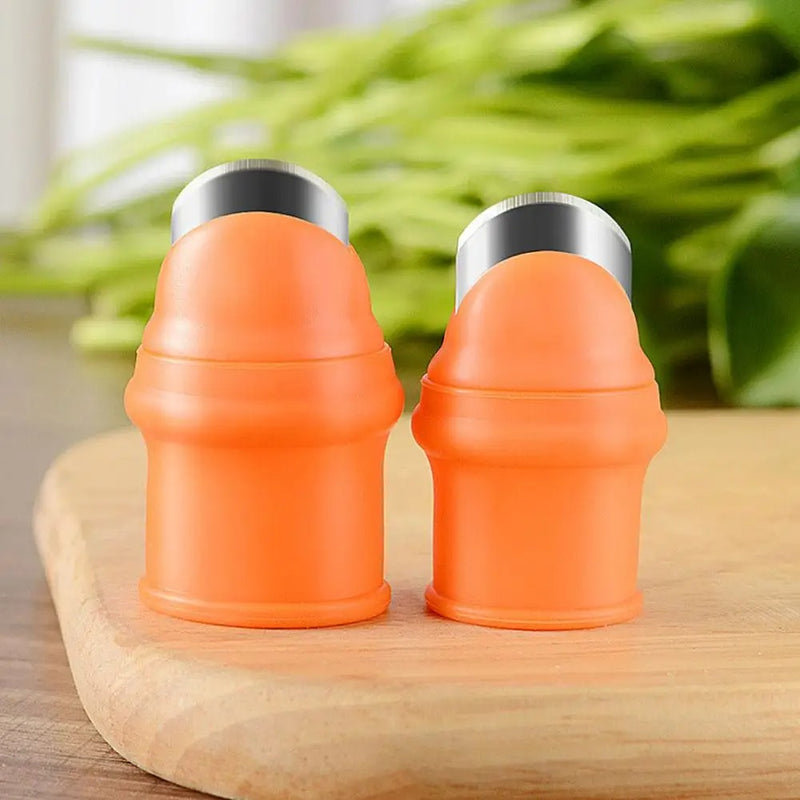 silicone thumb guard harvesting knife, view 4 - MRSLM
