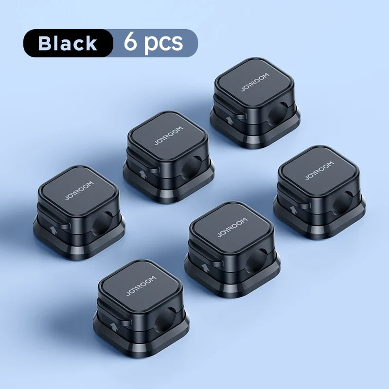 6-pack magnetic cable clips organizer, view 4 - MRSLM