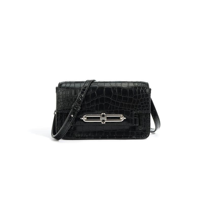 crocodile pattern shoulder bag, view 4 - MRSLM