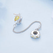 s925 silver bee safety chain, view 4 - MRSLM