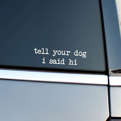 dog lover vinyl car decal - MRSLM