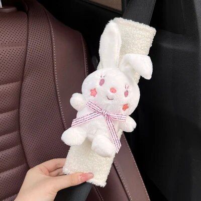 Plush Heart Frog Car Safety Belt Shoulder Cover