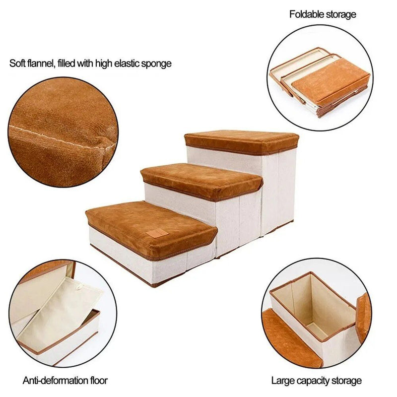 dog steps with storage, view 9 - MRSLM