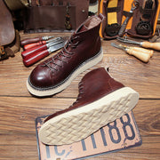 men's cow leather ankle boots, view 5 - MRSLM