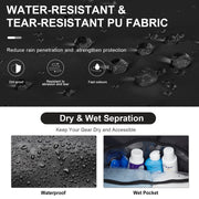 Men's waterproof travel bag with shoe compartment, view 8 - MRSLM