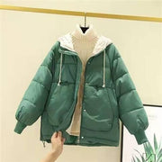 Women's short padded winter jacket, view 4 - MRSLM