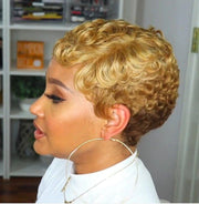 women's short hair wig, view 3 - MRSLM