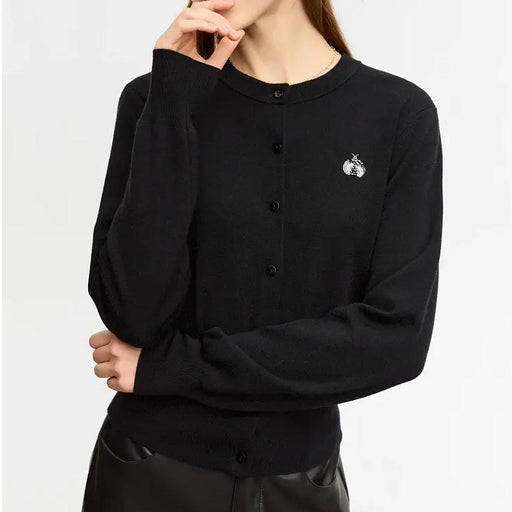 slim wool sweater with ladybug embroidery - MRSLM