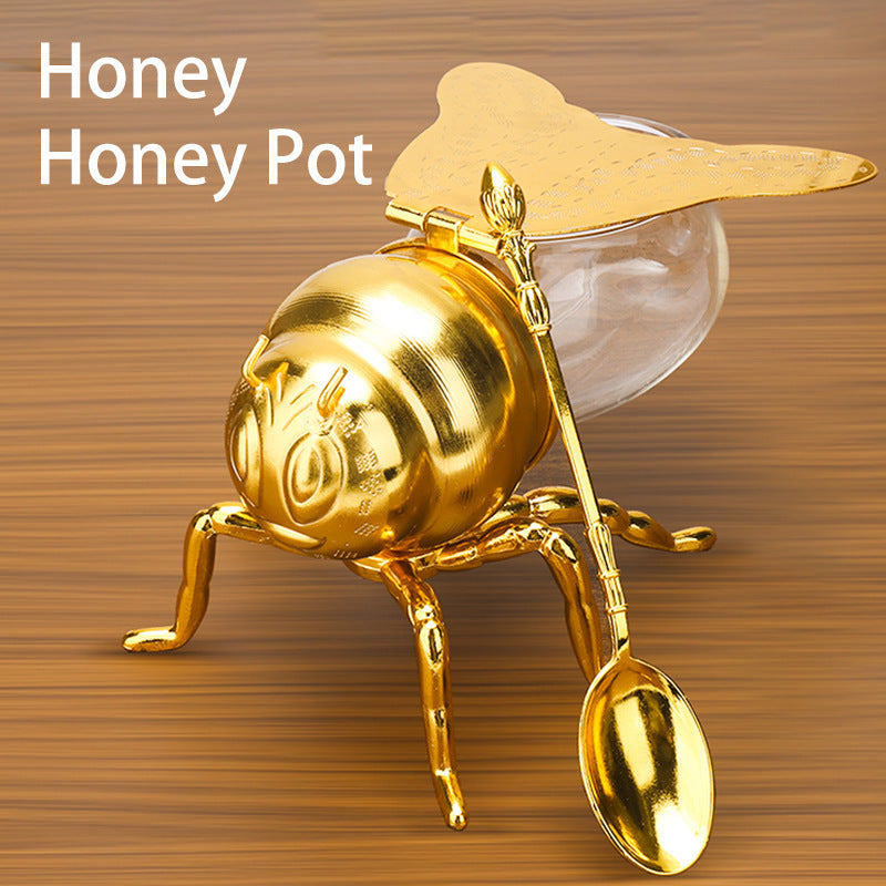 bee shaped honey jar, view 2 - MRSLM