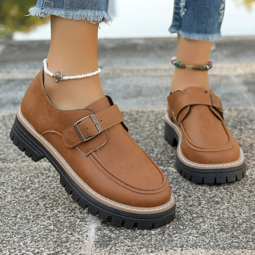 Buckle thick-soled loafers - MRSLM