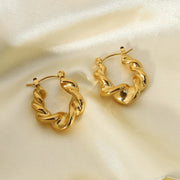 Croissant hoop earrings, view 4 - MRSLM