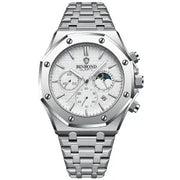 men's automatic stainless steel watch, view 4 - MRSLM