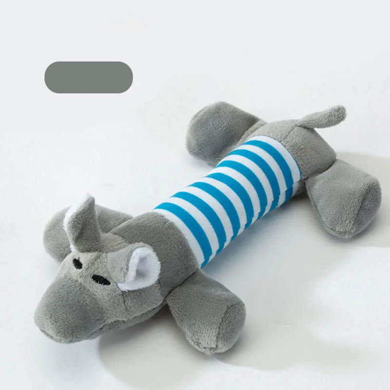 plush squeaky chew toy, view 3 - MRSLM