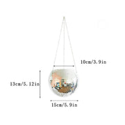 Disco ball hanging planter, view 3 - MRSLM