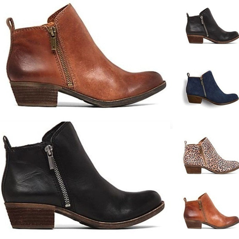 Chunky heel plus-size shoes, view 2 - MRSLM
