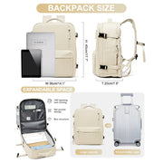stylish nylon travel backpack, view 11 - MRSLM