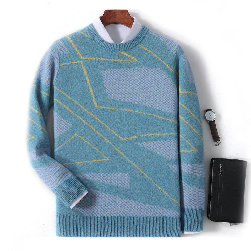 Loose Plaid Sweater Thermal Bottoming Shirt