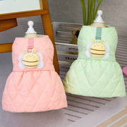 winter princess dog dress, view 4 - MRSLM