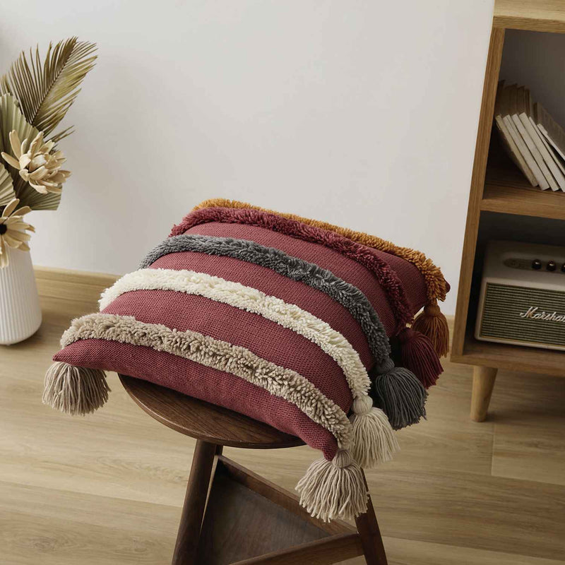 bohemian tufted cushion cover, view 14 - MRSLM