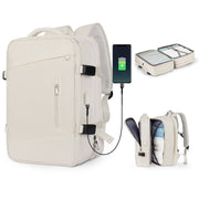 expandable travel laptop backpack, view 3 - MRSLM