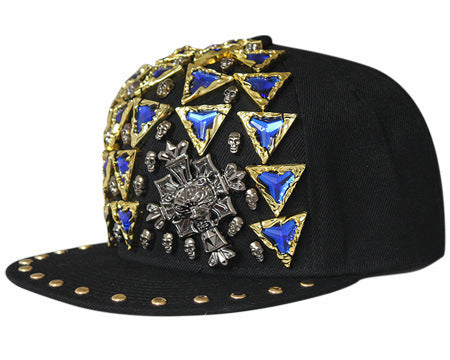 rivet flat brim cap, view 17 - MRSLM