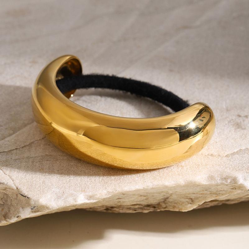 gold plated arc hairband, view 7 - MRSLM