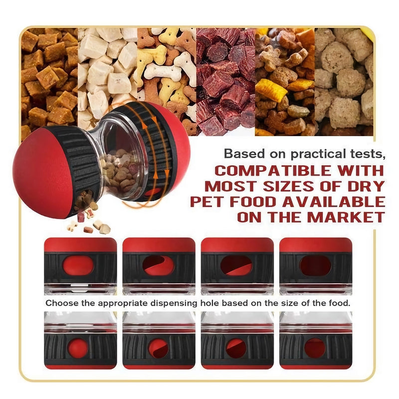 dog treat dispenser ball toy, view 7 - MRSLM