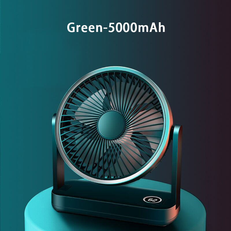 compact rechargeable usb desk fan, view 3 - MRSLM