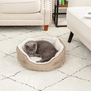 cozy round small pet bed, view 3 - MRSLM