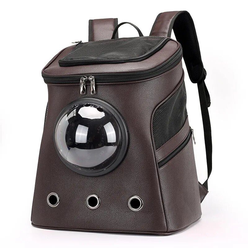 space capsule pet backpack, view 3 - MRSLM
