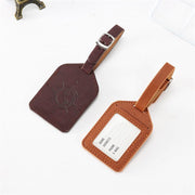 Compass PU leather luggage tag, view 10 - MRSLM