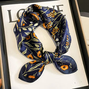 pure silk square scarf, view 3 - MRSLM